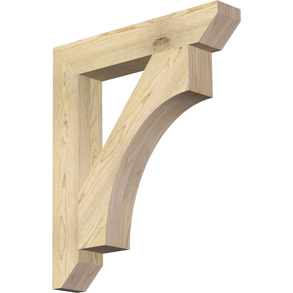 Ekena Millwork Westlake Slat Rough Sawn Bracket, Douglas Fir, 4"W x 24"D x 28"H BKT04X24X28WTL06RDF - main